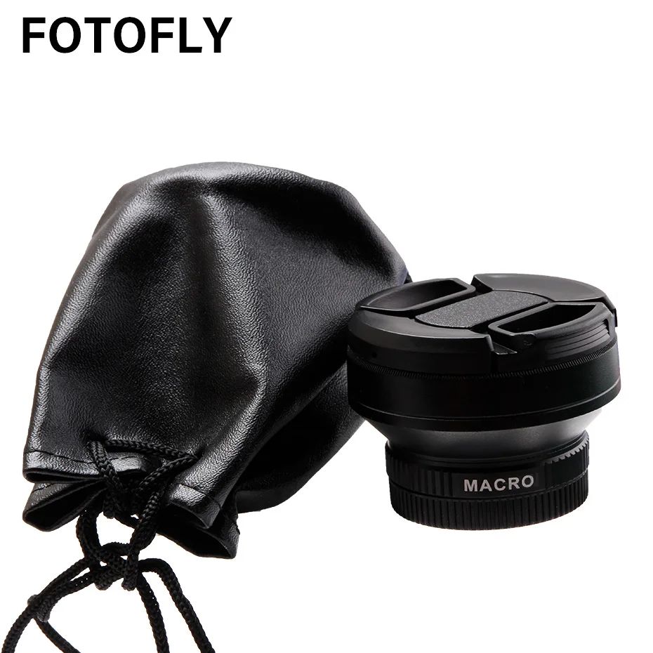 FOTOFLY 0,65 х 37 мм Широкий формат объектив с макро линзы из оптического стекла для sony Canon Nikon объектив аксессуары цифровой Высокое разрешение