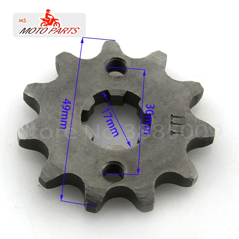 

10T-19Tooth 17mm ID Front Engine Sprocket With Retainer Plate Locker For 50 70 90 110cc 420 Motorcycle Dirt Bike ATVQuad