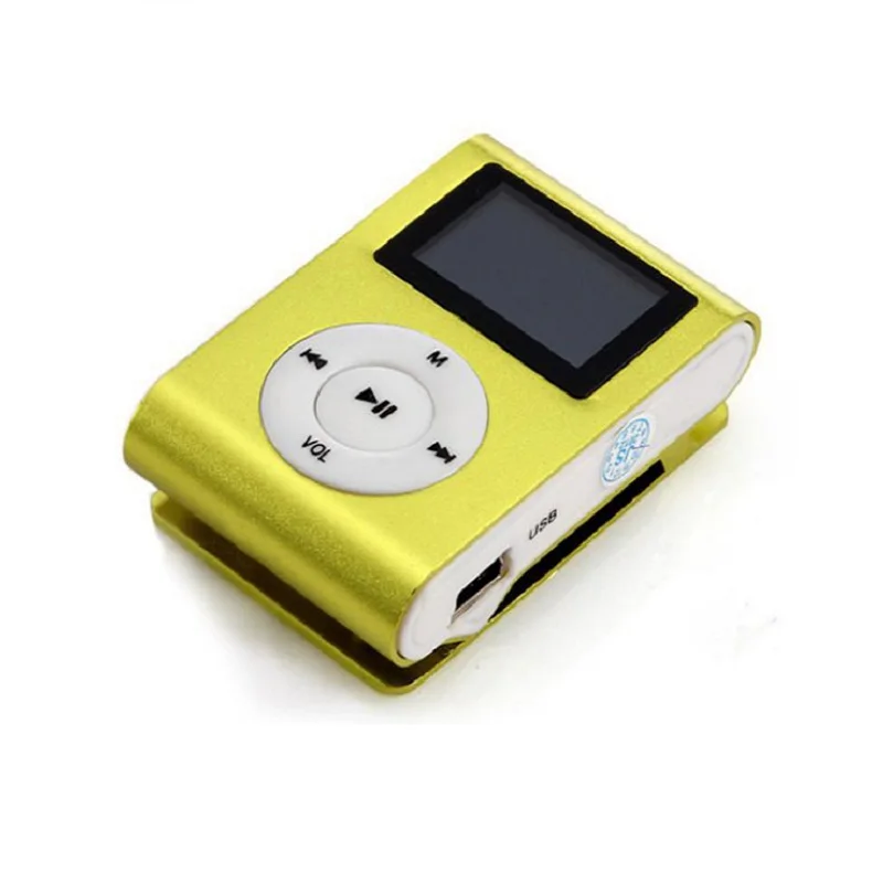 Модный мини mp3 USB MP3-плеер с зажимом, ЖК-экран, поддержка 32 ГБ, Micro SD, TF, кардслик, стильный дизайн, спортивный, компактный