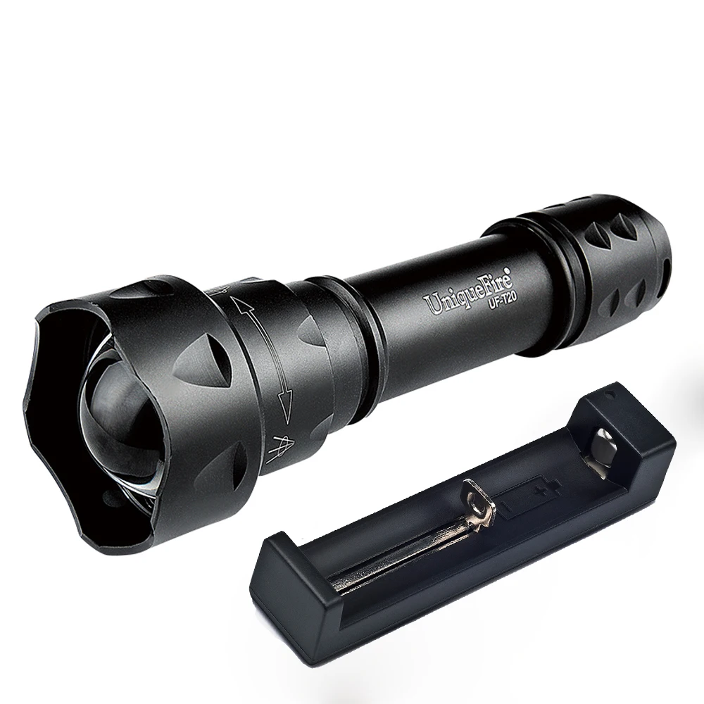

UniqueFire T20 LED IR 850NM 38mm Convex Lens LED Flashlight Torch Infrared Light Night Vision To Hunting Camping Flashlight