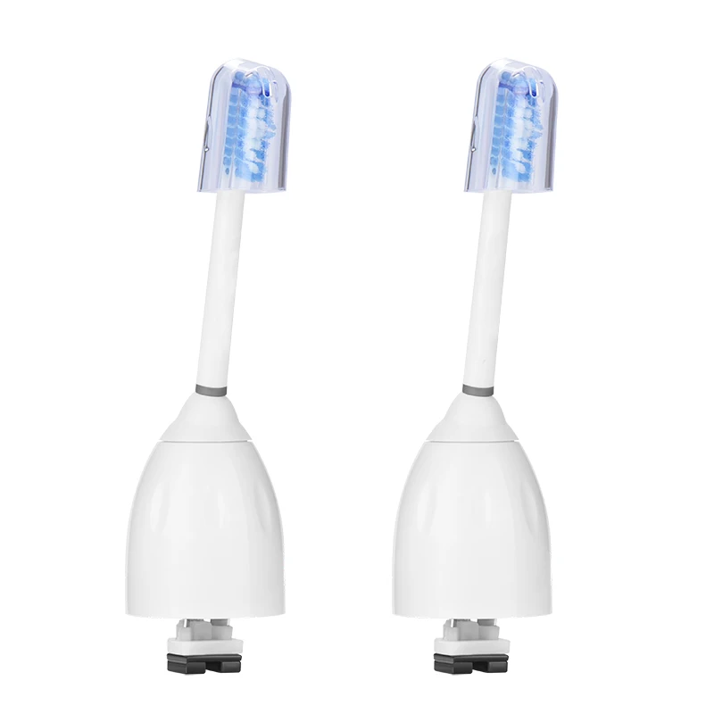 

2Pcs HX7022 Electric Toothbrush Replacement Heads with Cover Refill for Philips Sonicare E Series Hygiene Care Soft Bristles