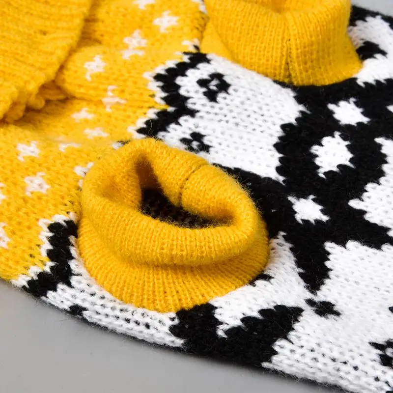Цветной свитер с волнистыми узорами для домашних животных на осень и зиму для маленьких и средних собак, теплый костюм для щенков