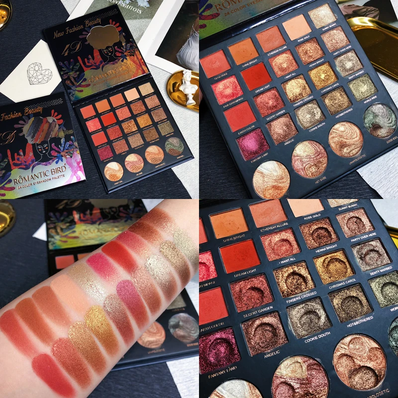 

Makeup Eyeshadow Palette 24 Color Matte Eyeshadow Pallete Glitter Shimmer Pigment Makeup Palette Cosmetics Metallic Eye shadow
