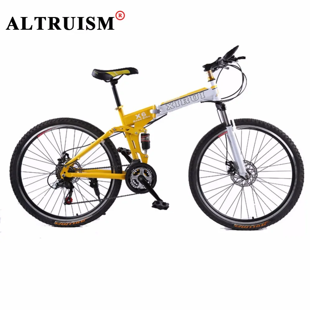 Altruism X6 24 Speed Mountain Bike Steel Folding Bicycles 26 Inch