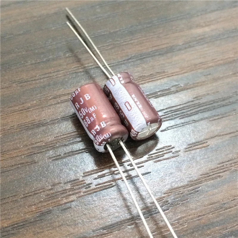 100pcs 68uF 50V Japan ELNA RJB Series 6.3x11mm Low Impedance 50V68uF