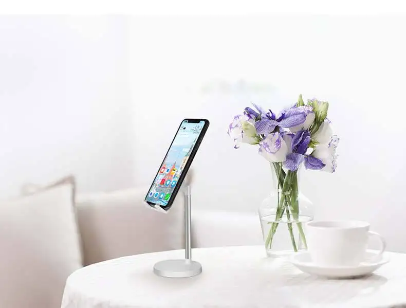 

Desktop Tablet Multifunction Phone Holder Metal Aluminum Lazy Stand For Smart Phone
