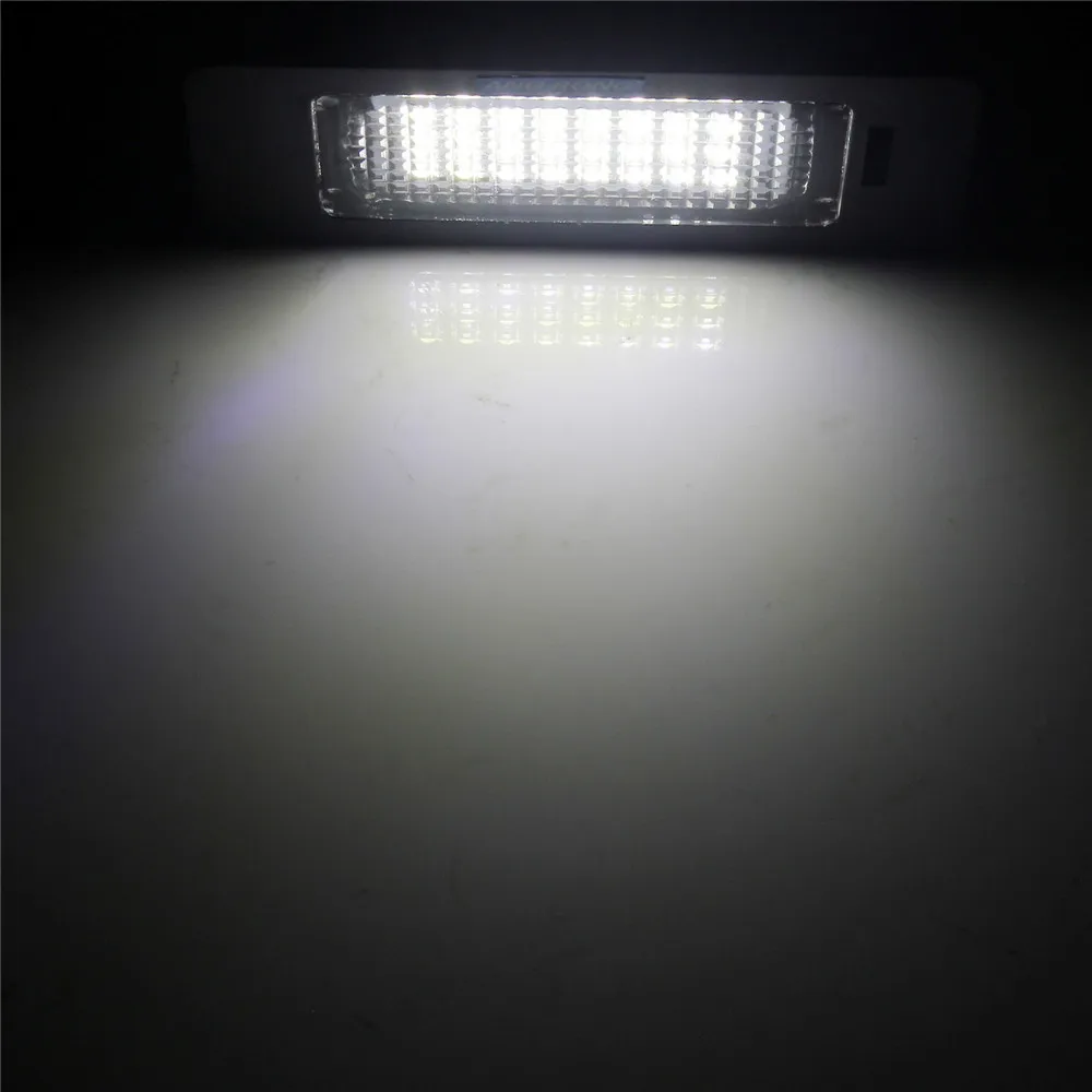 ANGRONG 18 SMD светильник светодиодный номерной знак Canbus лампа для VW Golf MK6 Jetta Passat B6 Sharan