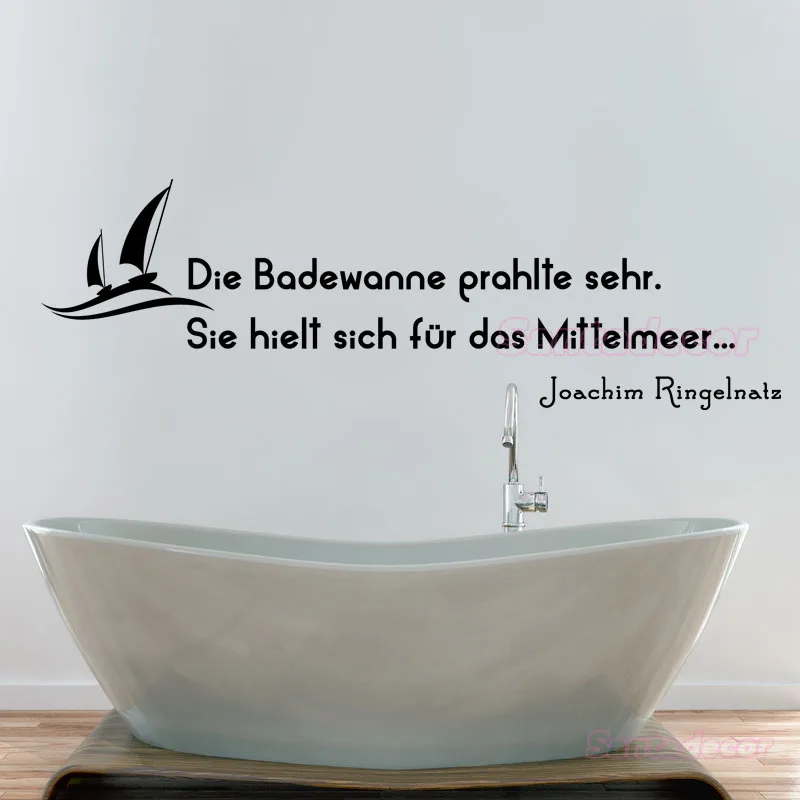 Salle De Bain Decorazioni Murali Die Badewanne Prahlte Sehr Adesivo Murale In Vinile Bagno Murale Adesivo Art Home Decor Decorazione Della Casa