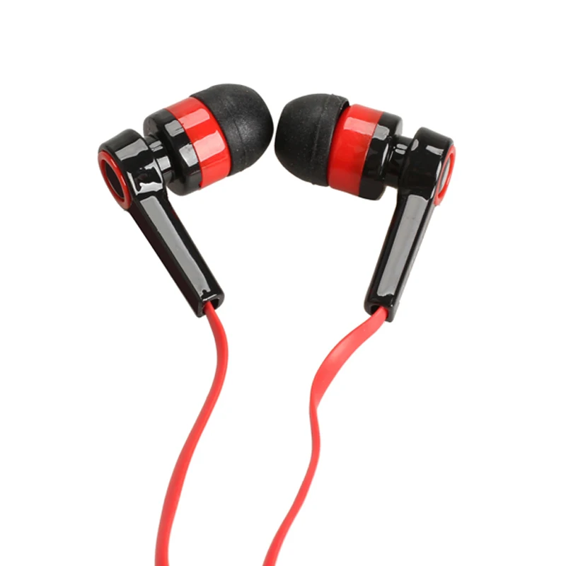 

High Quality 3.5mm In-Ear Earphone Candy Color Symmetric Headset Compact Flat Cable