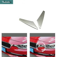 Tonlinker из 2 предметов автомобиля Нержавеющая сталь с обеих сторон чистый свет бар Чехол для Bmw Новые 3 серии 320li 316i F30 F35 аксессуары