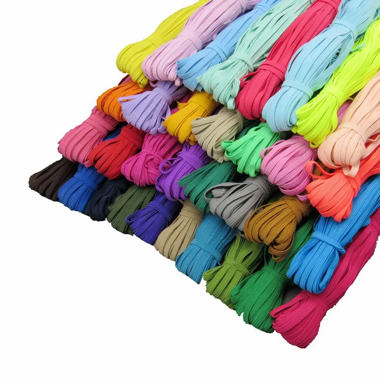 

6mm High-elastic Round Elastic Bands Rope Rubber Band Line Spandex Ribbon Sewing Lace Trim Waist Band Garment Accessory 30meter
