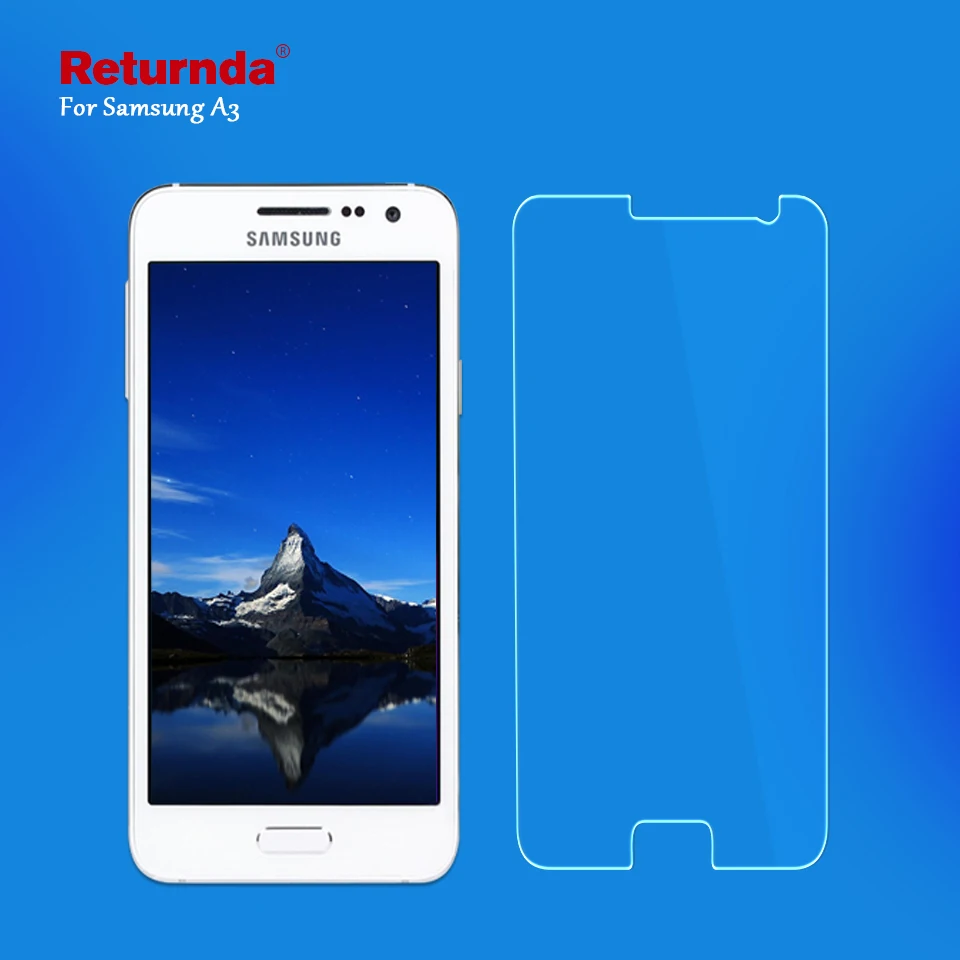Взрывозащищенное Закаленное Стекло 9H 0 28 мм 2.5D для Samsung Galaxy A5 2016 A5108 A7 A8 A9 i8552