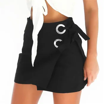 

Casual Lace -Up Skirt Women Summer Sweet A -Line Trends Design Streetwear Work Clothing Cheap Hot Sale