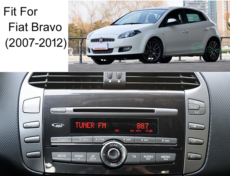 Clearance COIKA 4+64G RAM Android 9.0 System Car Auto Stereo For Fiat Bravo GPS Navi Radio Multimedia Phonelink DVR Mirror Screen SWC BT 1