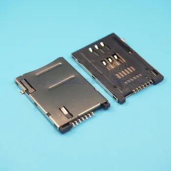 

10pcs/lot 6 + 1 SIM Card Holder Self-push card slot 6P + 1P Tablet PC Mobile phone SIM card connector 7P