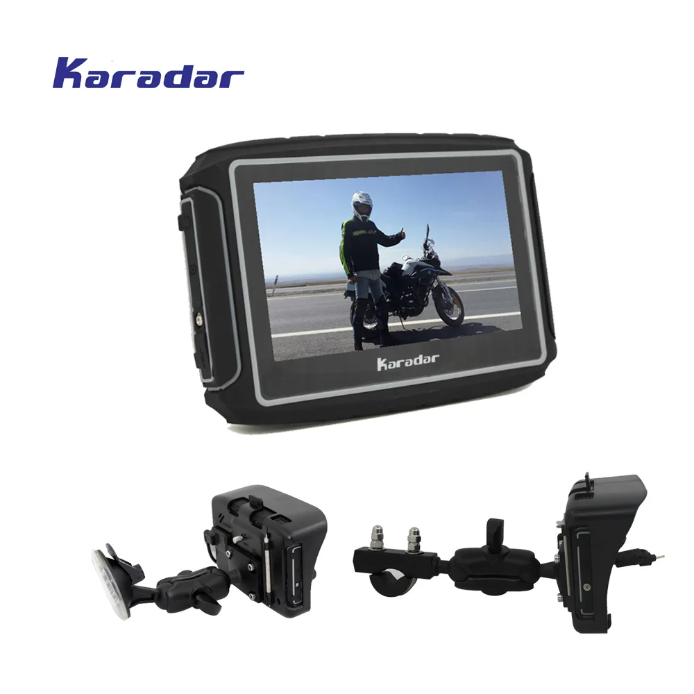 KARADAR Prolech Rider сенсорный экран 4 3 дюйма в наличии система GPS навигации для мотоцикла