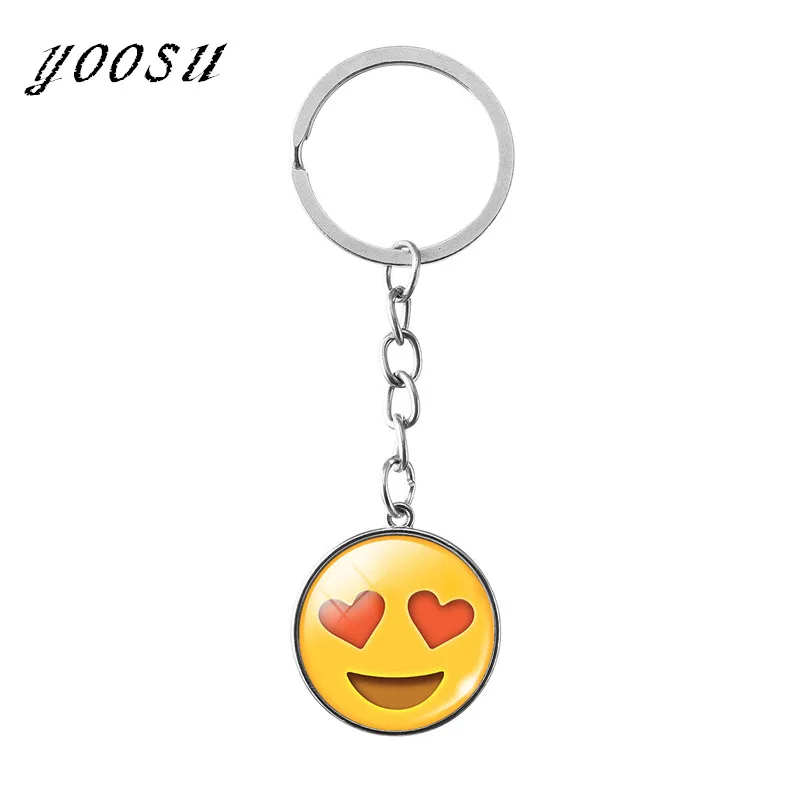 Новый потрясающий классический желтый смайлик брелок Be Happy Emoticon ретро поп-арт