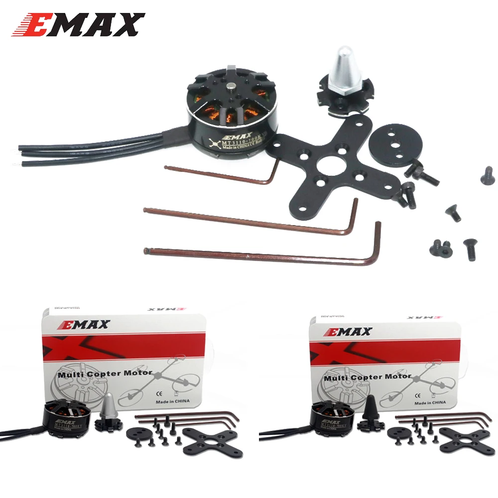 

4pcs/lot EMAX MT3110 700KV Brushless Plus Thread Motor CW CCW for RC FPV Multicopter Quadcopter(2CW+2CCW)