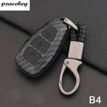 

Carbon Fiber Car Styling Key Remote Key Fob Case Cover Keychain for Ford Fiesta Focus 3 4 MK3 MK4 Mondeo Ecosport Kuga Focus ST