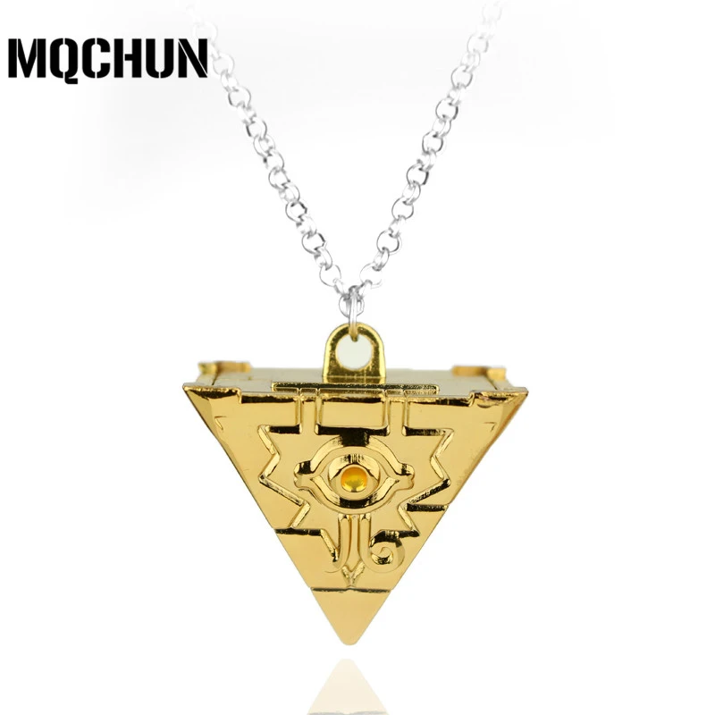 Hot Anime Yu-gi-oh Ygo Millenium Puzzle Yugioh Yugi Millennium Pendant Necklace for Women and Men Jewelry Accessories Gold NuNuNaNa