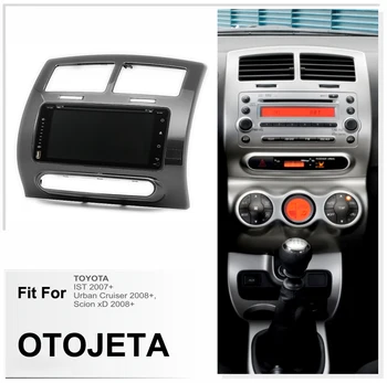 

Android 10 radio tape recorder 8core car multimedia GPS Navigation for Toyota IST Urban Cruiser Scion DVD video player + frame