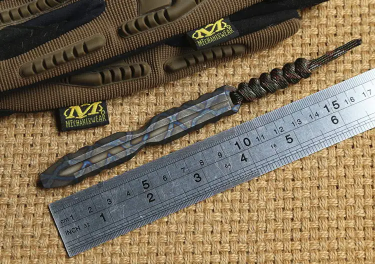 Liga de Titânio Sobrevivência ao ar Chave de Fenda Padrão de Chama de Titânio Pé-de-cabra Livre Defesa Multi-ferramenta Queimado Tc4 Edc 2 Esporte e Lazer