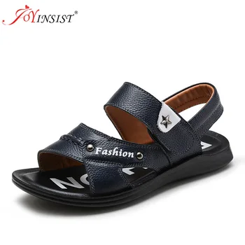 

Boy's Sandals 2020 Children Summer New Leather Shoes Kids Students Child Baby Beach Shoes