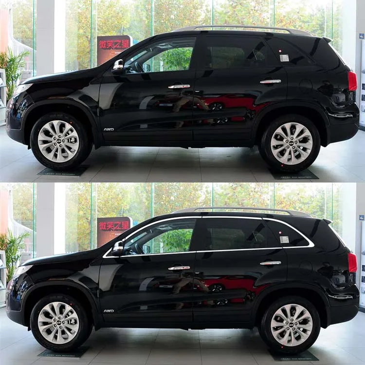 

Savanini 1 Set Full Window Pillars Window Sill Molding Trim Exactly Fitted For Kia Sorento 2009-2014