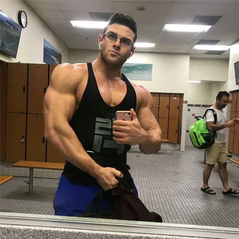 YEMEKE бренд Бодибилдинг Стрингер топы толстовки Sportwear Tanktops Фитнес Для мужчин тренажерные залы Костюмы жилетка без рукавов