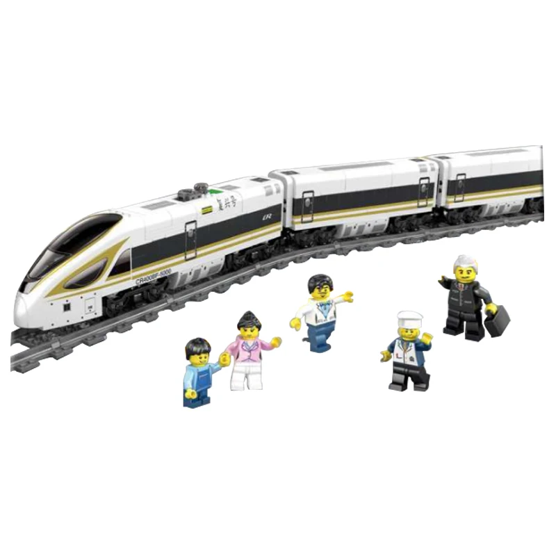 Legoing Technic Train Battery Powered City Electric Train High speed Rail Building Blocks Set Toys For Children Technic Legoing