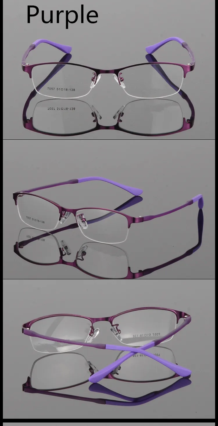 Модные оптические очки для близорукости, оправа для женщин, компьютерные очки для глаз, полуоправа для женщин, прозрачные линзы для женщин, Presc