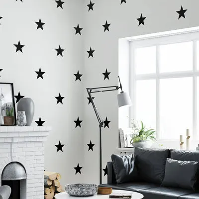 Nordic Mediterranean Style Children's Room Wallpaper Boy Cartoon Bedroom Stars Wallpapers Nordic Mediterranean Style Children's Room Wallpaper Boy Cartoon Bedroom Stars Wallpapers
