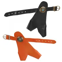 2 пальцевая защита для рук Охота Стрельба Из Лука Защитный перчатка с бантом снаряжение для стрельбы рука защита Охотничьи аксессуары