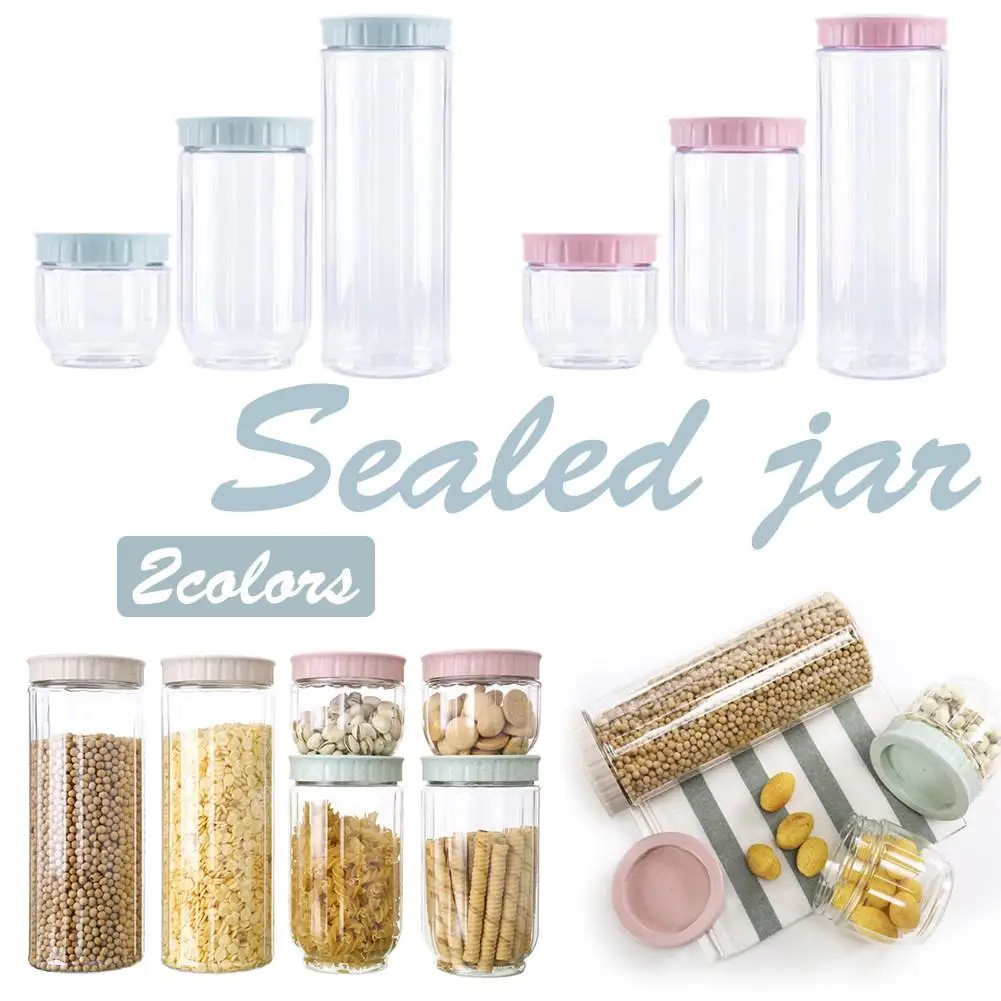 

2018 New Multi-functional Jar Bottle Transparent Plastic Sealed Jar Kitchen Seasoning And Grain Storage Jar Storage Bottle