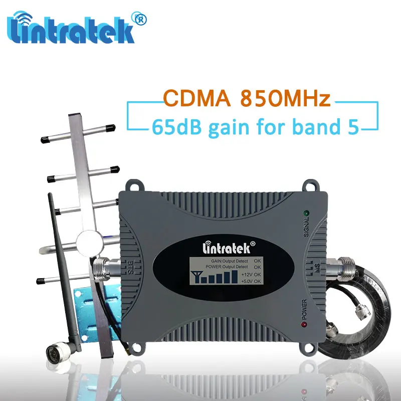 

Lintratek GSM CDMA UMTS LTE 850mhz Celular Signal Booster 2g 3g 850 Cellular Repeater Mobile Phone Amplifier Repetidor Set #gg