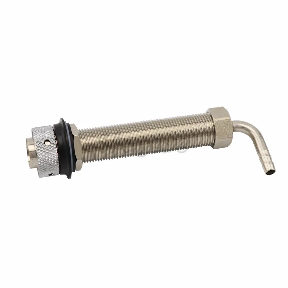 Adjustable Beer Tap Faucet G58 Long Shank With 8mm Barb Elbow Draft Beer Dispenser Home brewing Nipple Shank Assembly (17)