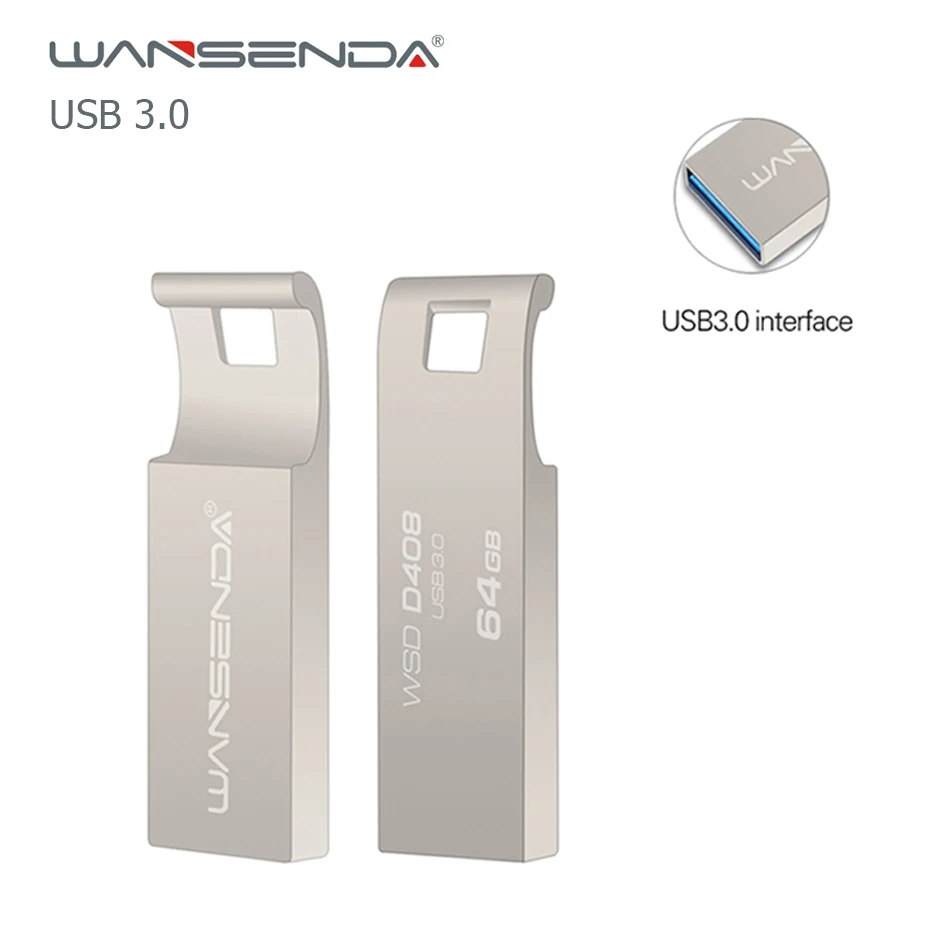 Wansenda USB флеш-накопитель USB 3,0 высокоскоростной портативный флеш-накопитель 64 ГБ 32 ГБ 16 ГБ 8 ГБ Мини-флешка карта памяти