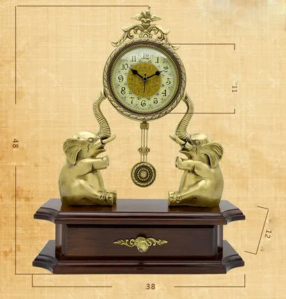 ^*Best Offers Copper Elephant Clock Decorative Table Desktop Clocks Living Room Bedroom Vintage Alarm Clock Ornaments Table Desktop Watches ^*Best Offers Copper Elephant Clock Decorative Table Desktop Clocks Living Room Bedroom Vintage Alarm Clock Ornaments Table Desktop Watches