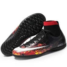 Сверхтонкие высокие футбольные бутсы для мужчин, тренировочные футбольные бутсы для женщин, спортивные кроссовки для мальчиков, tf-futsal, брендовые кроссовки botas defutbol