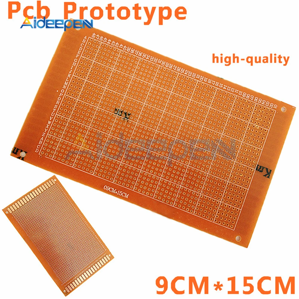 

5Pcs Universal Electronic Circuit Breadboard PCB Board 9 x 15 cm 2.54mm DIY Prototype Paper Printed Circuit Panel Copper Plate