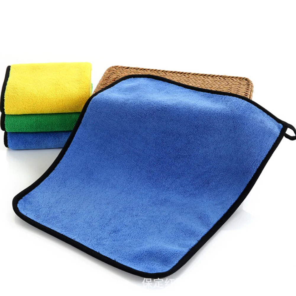 Коралловый бархат супер автомобильный абсорбент моющее полотенце из микрофибры для автомобиля очищающее полотенце быстросохнущая ткань конопляющее высокое качество - Цвет: Синий