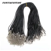 Кожаное ожерелье ремень пряжка креветка кулон ювелирные аксессуары кожаный шнур ремешок с цепочкой DIY аксессуары ZDC@ 1