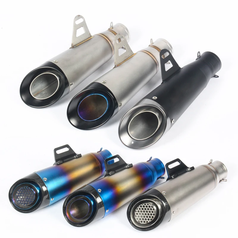 

38-51mm 60mm Universal Motorcycle Exhaust Muffler Tip Pipe with Removable DB Killer For ZX6R K8 K9 CBR300 R6 Z1000 600