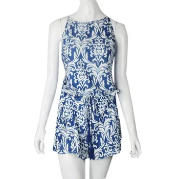 

2019 MAXIORILL NEW Fashion Summer Women Sleeveless Playsuit Jumpsuits Short Pants Rompers самские брюки Wholesale T3