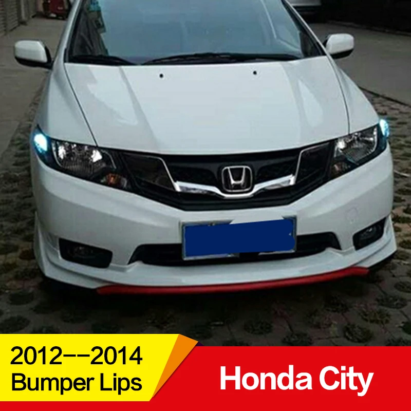 

Use for Honda city grace bumper Lips 2012 2013 2014 year PP Plastic Body kit Front Rear Spoiler Car refitt sport accessories