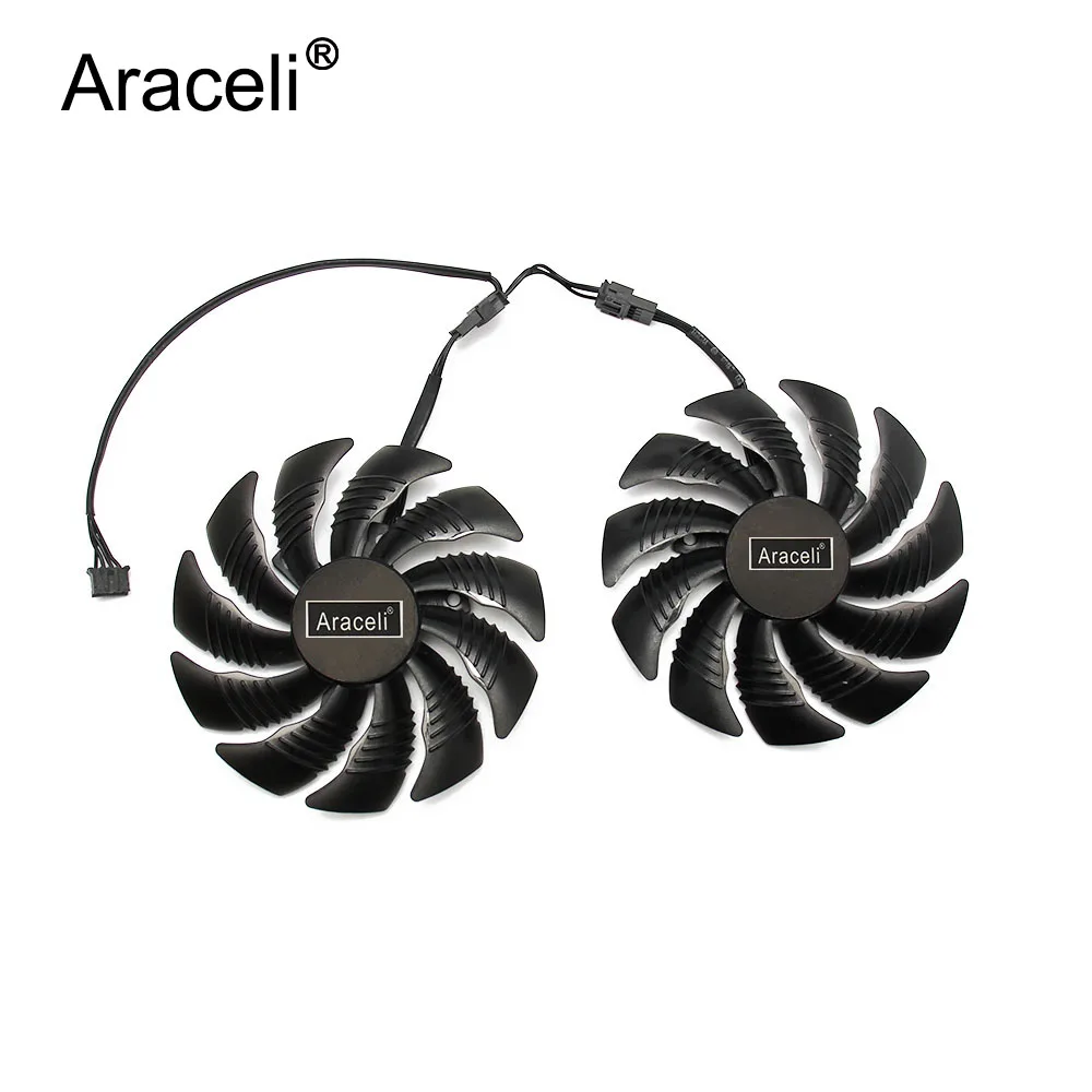 T129215SU 88mm GPU Cooler Graphics card fan for REDEON AORUS RX580/570 GIGABYTE GV-RX570AORUS GV-RX580AORUS Cards As Replacement