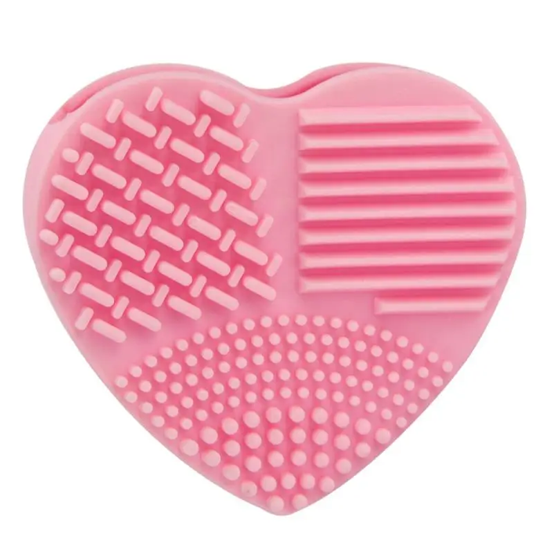 

New Hot Silicone Heart Silicone Fashion Egg Cleaning Glove Makeup Washing Brush Scrubber Tool Cleaners 2017 Anne