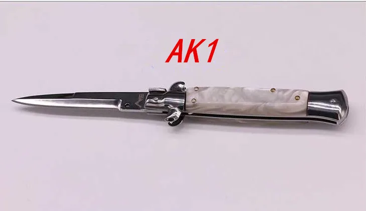 Складной нож итальянский AKC godfather 440C оболочка 58HRC Высокое качество открытый портативный складной нож походные тактические ножи