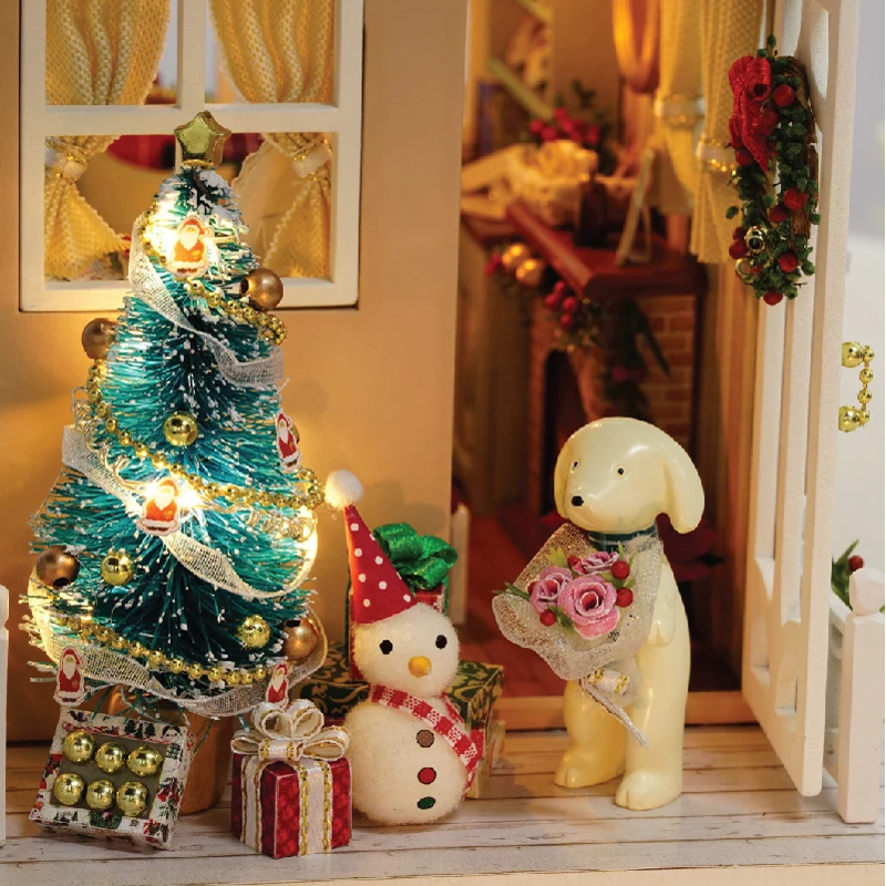 CUTEBEE Doll House Miniature DIY Dollhouse With Furnitures Wooden House Toys For Children Birthday Gift Z007 CUTEBEE Doll House Miniature DIY Dollhouse With Furnitures Wooden House Toys For Children Birthday Gift Z007