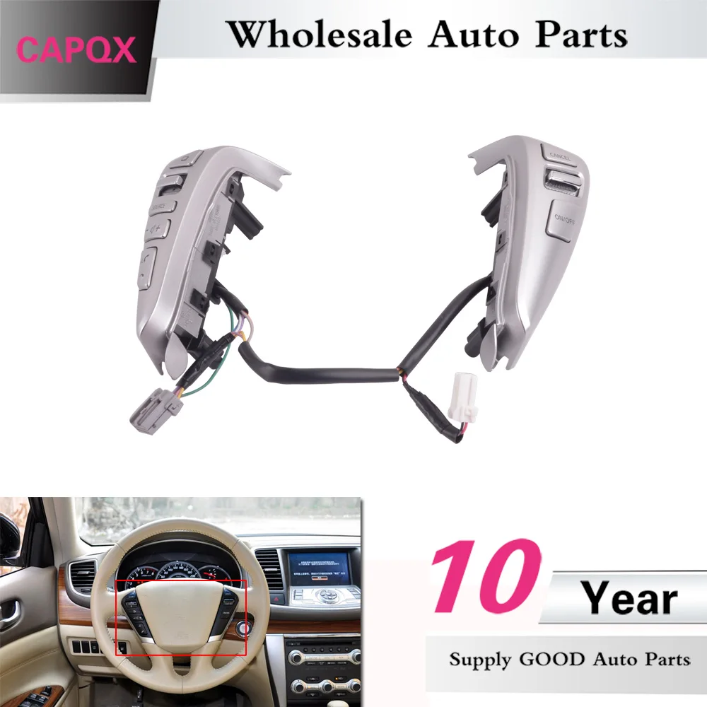 Многофункциональная кнопка рулевого колеса CAPQX для NISSAN TIIDA SENTRA SUNNY Livina ALMERA CUBE VERSA